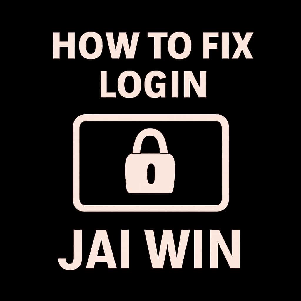 Icon representing login troubleshooting for Jai Win.