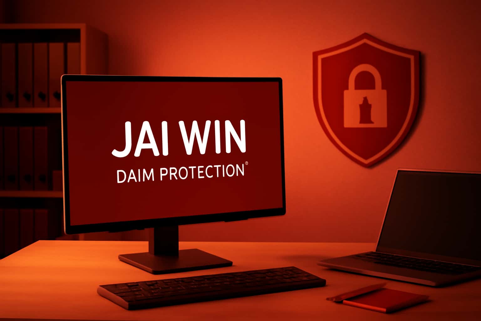 Informative scene illustrating Jai Win Data Protection strategies and user data safety.