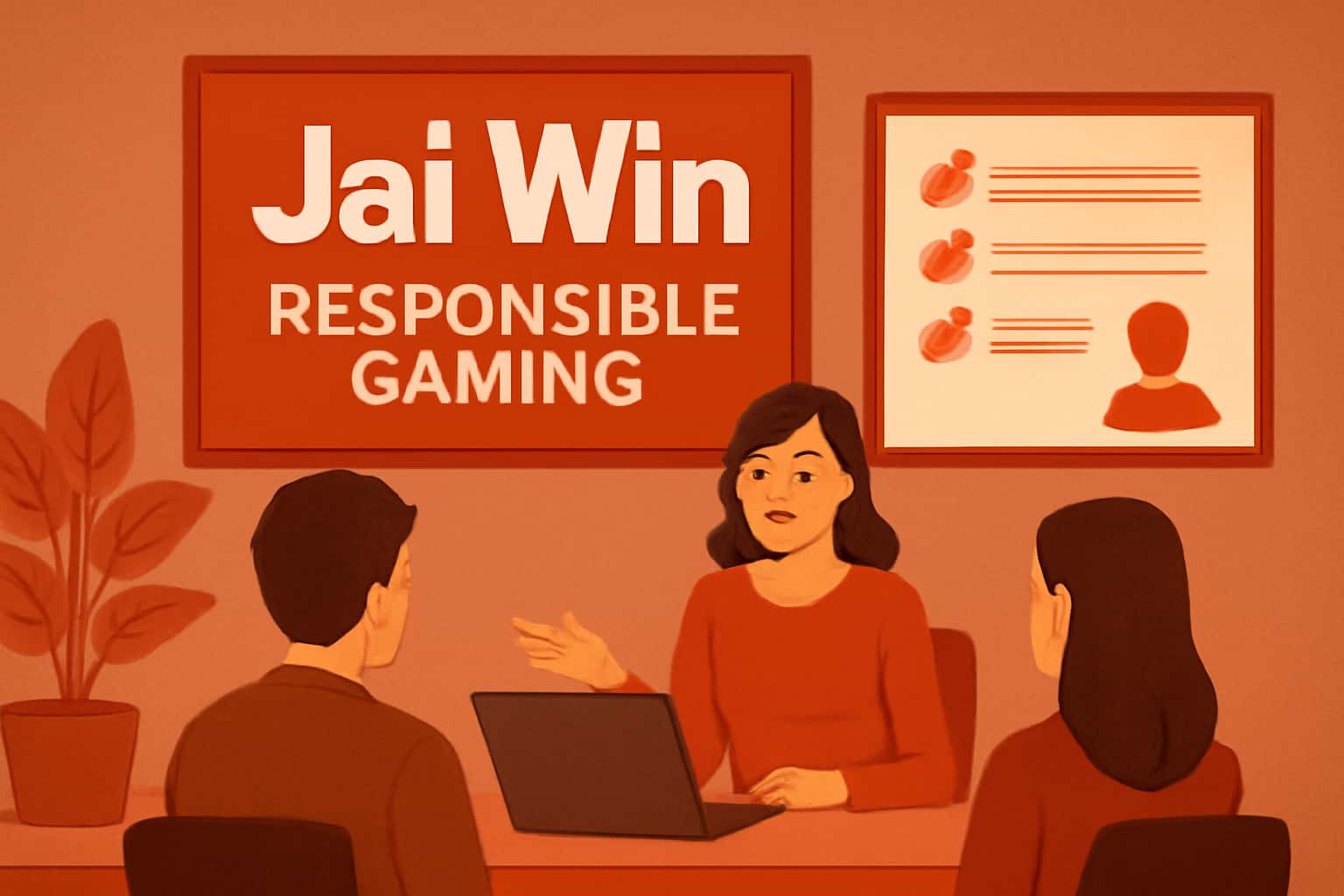 An informative depiction of Jai Win Responsible Gaming showcasing user safety measures.