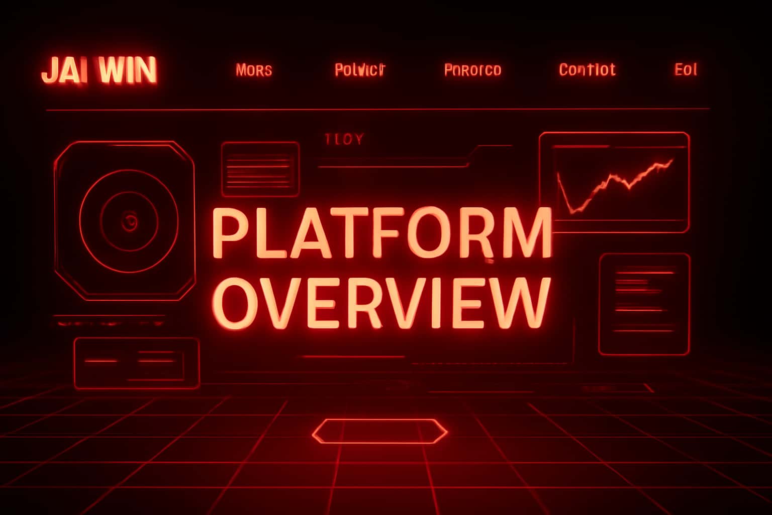 Futuristic digital landscape