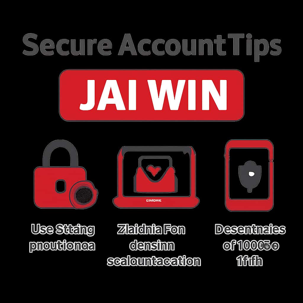 Illustration on securing Jai Win accounts
