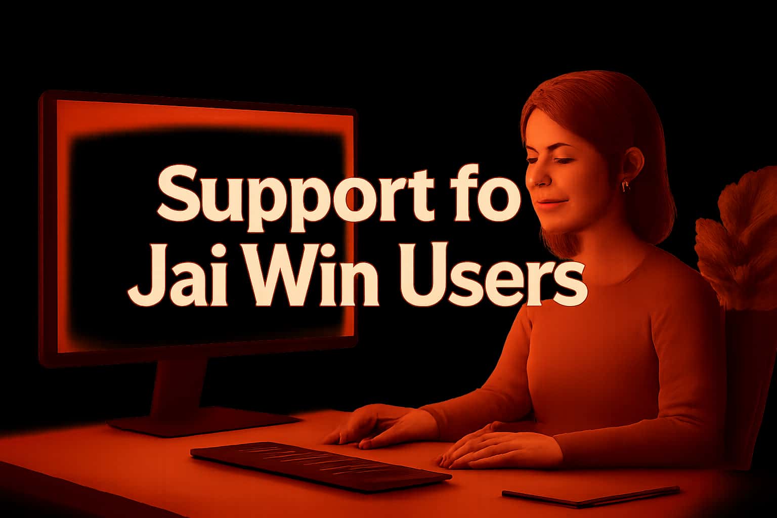 Informational scene representing Support for Jai Win Users.